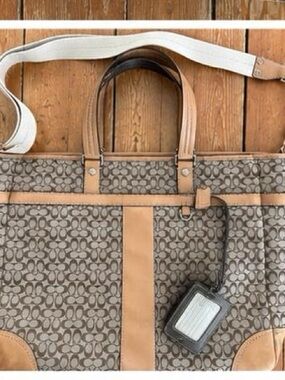Coach Signature Diaper Bag w/ Changing Pad & Strap
